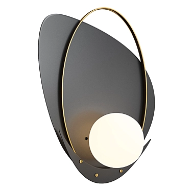 Sleek Clam Flat Modern Lamp 3D model image 1 