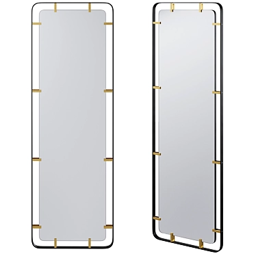 Betsy Metal Frame Mirror by Kare 3D model image 1 