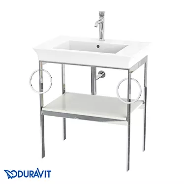 OM Duravit White Tulip metal floor console #WT4546 B