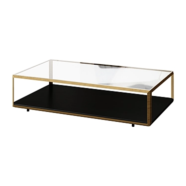 Doncaster 56" Shagreen Coffee Table 3D model image 1 