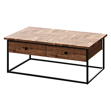 Pottery Barn Sanford Coffee Table 3D model image 1 