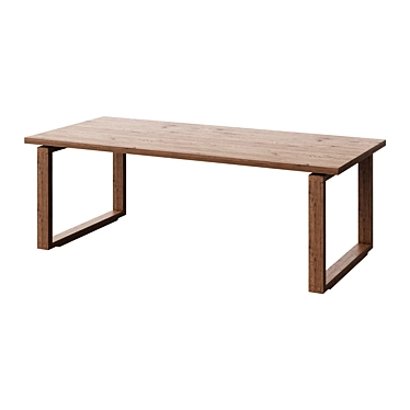 MÖRBYLÅNGA Oak Veneer Table 3D model image 1 