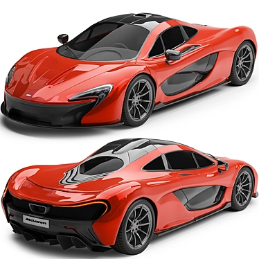 Sleek and Striking McLaren P1 3D model image 1 