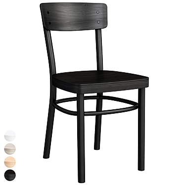 Idolf Chair: Black, Stylish Seating 3D model image 1 