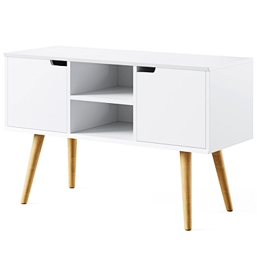 Modern Mitra Sideboard by Actona 3D model image 1 