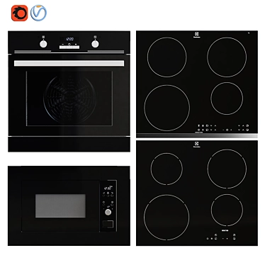 Electrolux Embedded Appliance Set 3D model image 1 