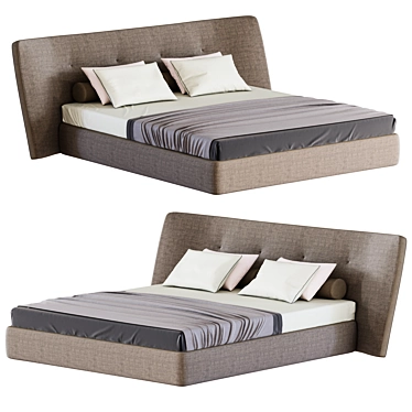 Title: Elegant Poliform REVER Bed for Luxurious Comfort 3D model image 1 