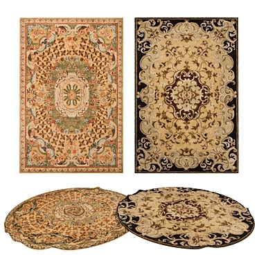 Versatile Rug Set: 8 Options 3D model image 1 