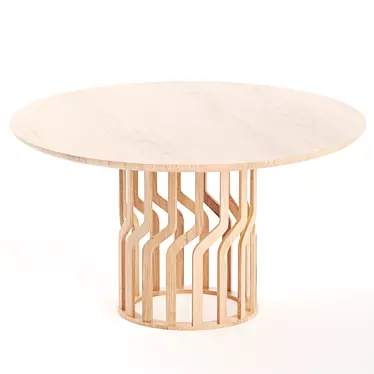 INTRECCIO Extendable Table by Potocco 3D model image 1 