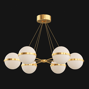 Polaris 6 Pendant: Modern Elegance 3D model image 1 