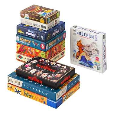 10-in-1 Board Game Collection 3D model image 1 