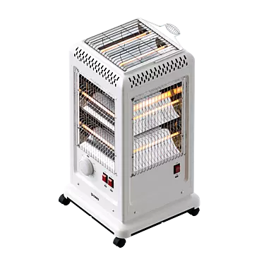 Compact 5-Direc Electric Heater 3D model image 1 