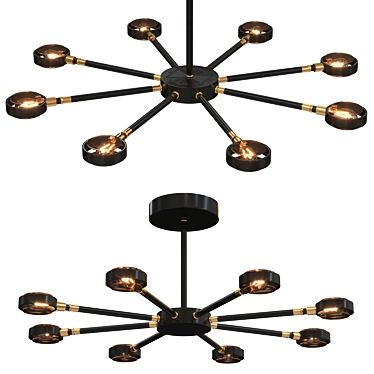 Elegant Gallo Chandelier 3D model image 1 