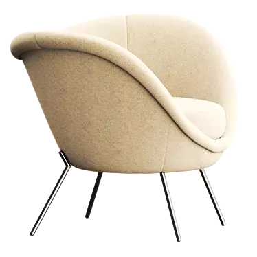 Sleek Modern D.154.2 Chair 3D model image 1 