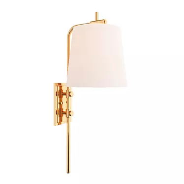 Seline Warm Gold Wall Lamp 3D model image 1 