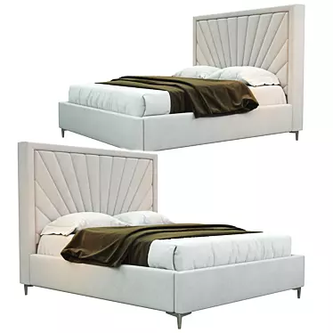 Manila Soft Low Profile Bed 3D model image 1 