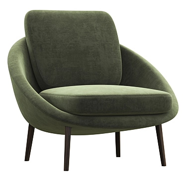 Luxury Minotti Lido Armchair: Stylish Comfort at its Finest 3D model image 1 