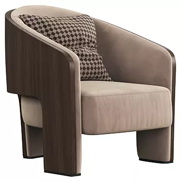 Marelli Chloe: Sleek and Stylish Armchair 3D model image 1 