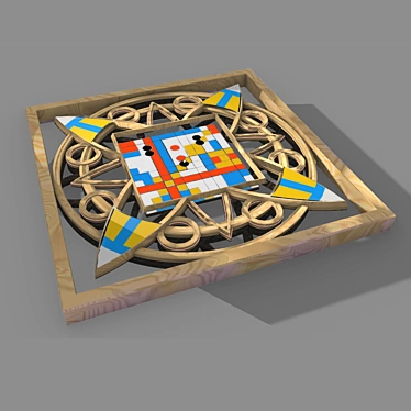 Strategic Go Game 3D model image 1 