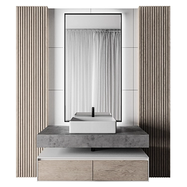 Luxury Bathroom 64: 3Dmax, OBJ, Corona + Vray, Textured 3D model image 1 