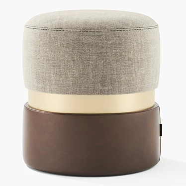 Edson Pouf: Stylish & Versatile Modern Ottoman 3D model image 1 