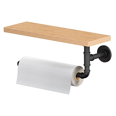 Sleek Wall Mount Paper Towel Holder 3D model image 1 