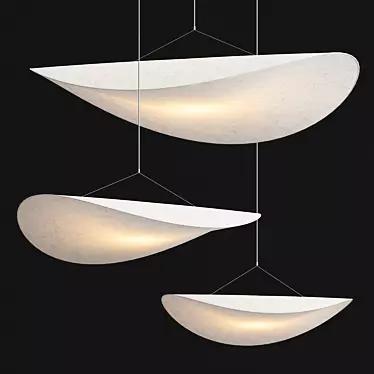 Tense Pendant Lamp: Contemporary Elegance for Your Space. 3D model image 1 