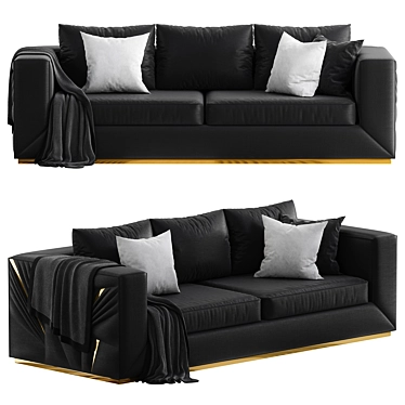Elegant Savoy Sofa - 2015 Version 3D model image 1 