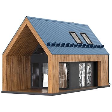 Rustic Barn House Kit 3D model image 1 