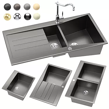 Schock Sink: Elegant & Functional 3D model image 1 