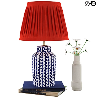 Elegant Gingembre Ceramic Table Lamp 3D model image 1 