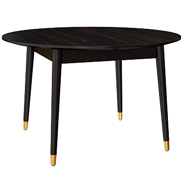 Mateo Round Dinner Table: Stylish and Functional 3D model image 1 