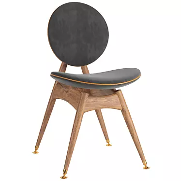 Elegant Circle Dining Chair 3D model image 1 