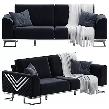 VIP Versace Sofa: Luxury and Elegance 3D model image 1 