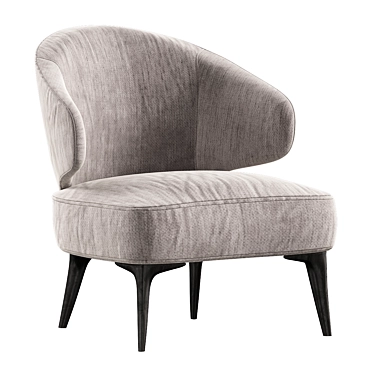 Comfortably Stylish Aston Armchair 3D model image 1 