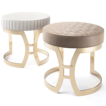 Montecarlo Stool: Elegant Comfort 3D model image 1 