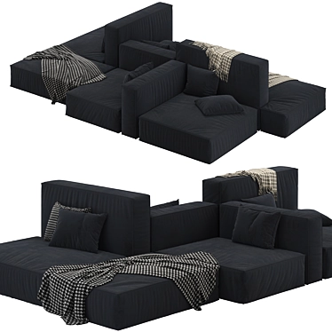 Luxury Arflex Marechiaro Sofa 3D model image 1 