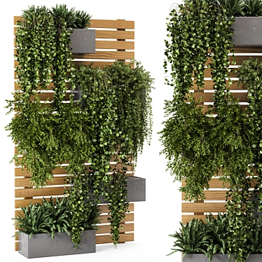 Vertical Pallet Planters - Set of 545 3D model image 1 