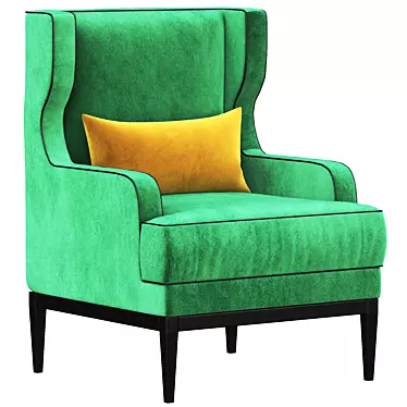 Elegant Camille Porada Armchair 3D model image 1 