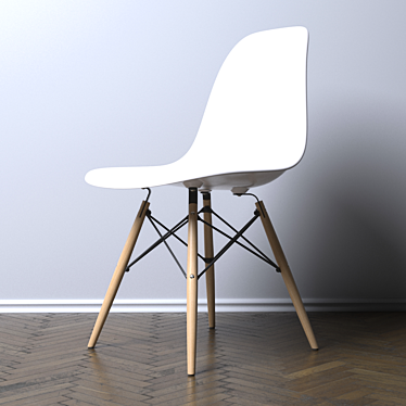 Eames DSW Modern Chair 3D model image 1 