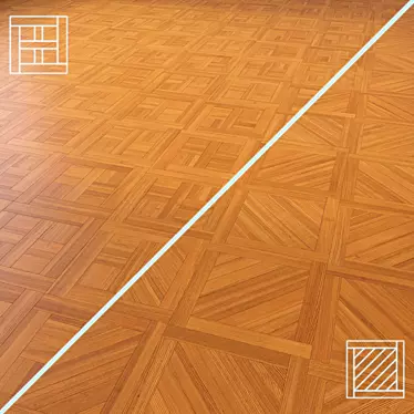 3D Parquet Flooring Model 3D model image 1 