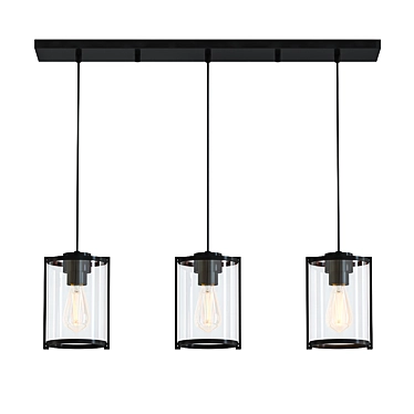 Astwood Multi Light Pendant - Sleek and Stylish 3D model image 1 