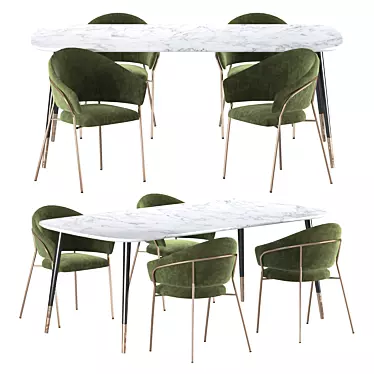 Modern Jazz Dining Set by Silvera 3D model image 1 