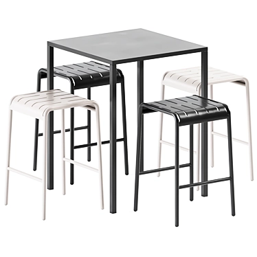 Iron High Table and Easy High Stool by Connubia / Outdoor Furniture
