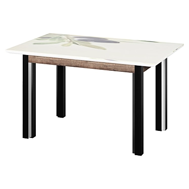 Sleek Airon Dining Table 3D model image 1 