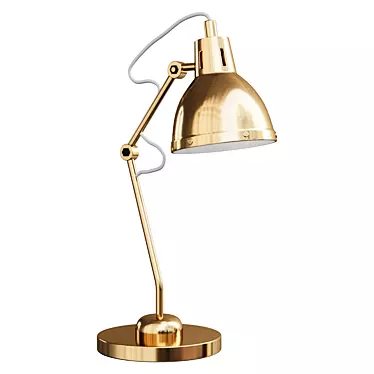Modern Metallic Task Lamp 3D model image 1 