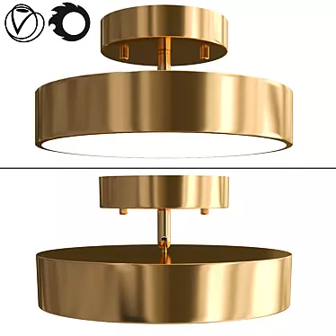 Contemporary TENN C Pendant Lamp 3D model image 1 