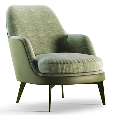 GUSCIO Armchair: Modern Comfort in Soft Design 3D model image 1 