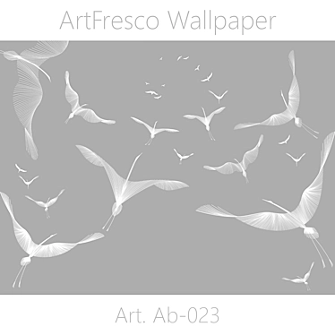 Seamless Designer Art: Abstract Wallpaper Art 3D model image 1 