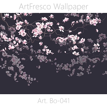 ArtFresco Botanica: Seamless Designer Wallpaper 3D model image 1 